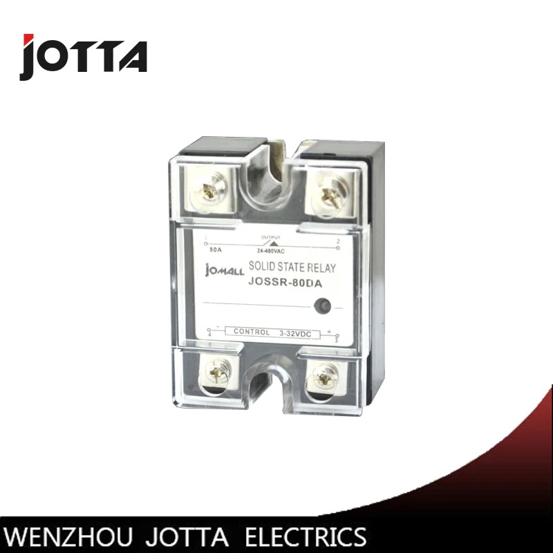 

SSR -80DA DC control AC SSR Single phase Solid state relay