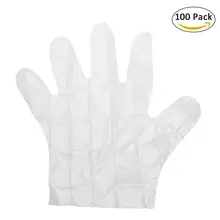 100 шт/партия Одноразовые Перчатки Многофункциональные без латекса Одноразовые Экологичные полиэтиленовые перчатки для Детское питание-класс Защитная столовая еда