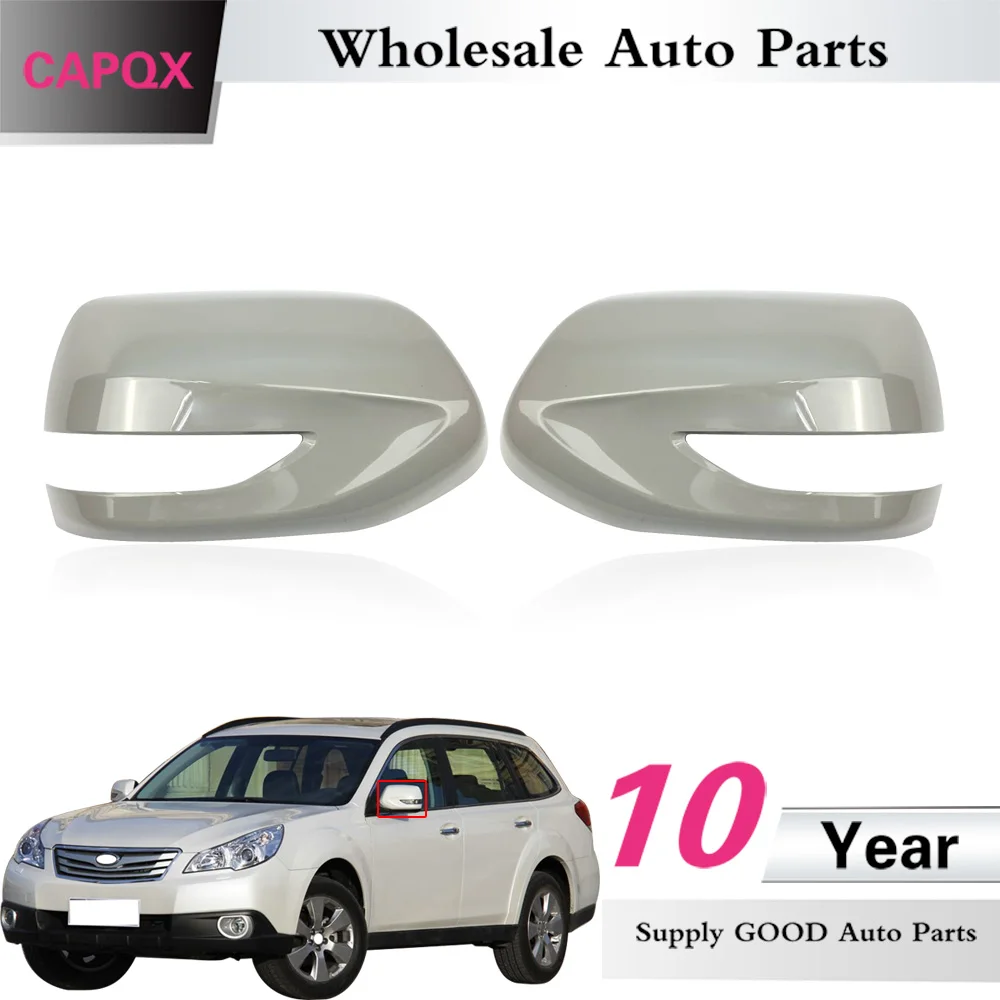 

CAPQX For Subaru Outback 2010 2011 for Legacy 2010 - 2012 Outside rearview mirror cover Rear view mirror cap housing shell hood