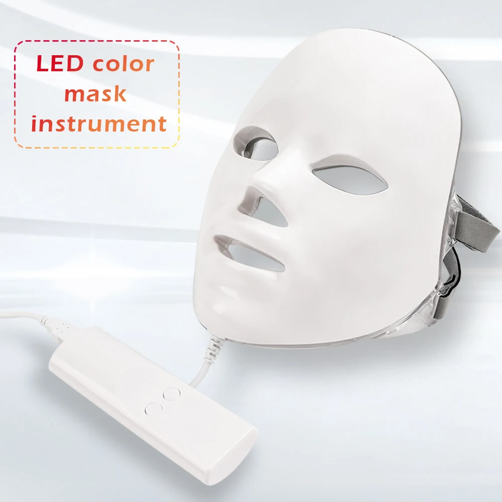 

New 7 Colors Led Facial Mask Led Korean Photon Therapy Face Mask Machine Light Therapy Acne Beauty Mask Led Mask comfortable