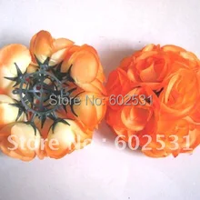 SPR 15 см Свадебный пластиковый внутренний Шелковый целующийся шар-оранжевый-дополнительный цвет, праздничный декоративный цветочный шар