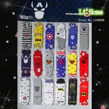 108/набор интересные бумажные закладки Мстители закладки для книг Капитан Америка Человек-паук Закладка с суперменом Офис& школа