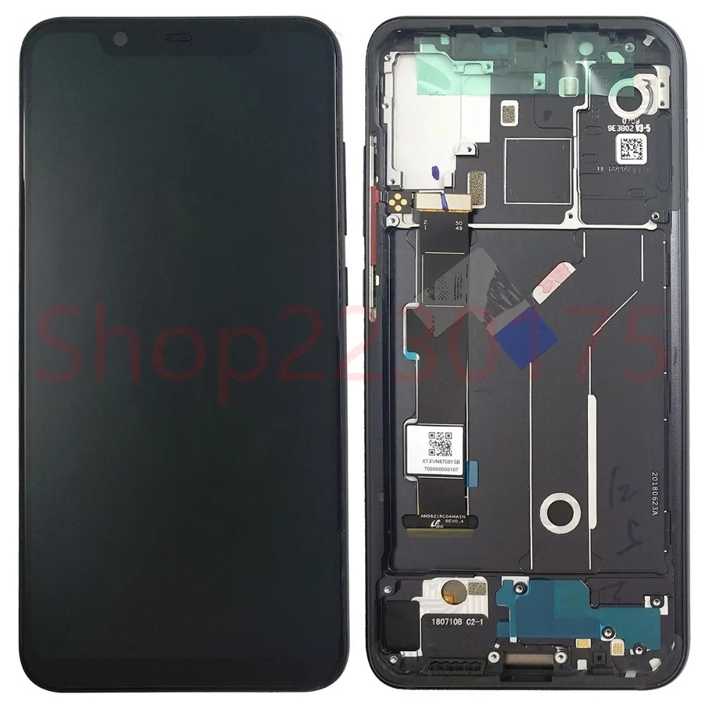 

6.21" 2248x1080 For Xiaomi Mi 8 Amoled LCD Display Touch Screen Digitizer Assembly Frame Replacement Parts