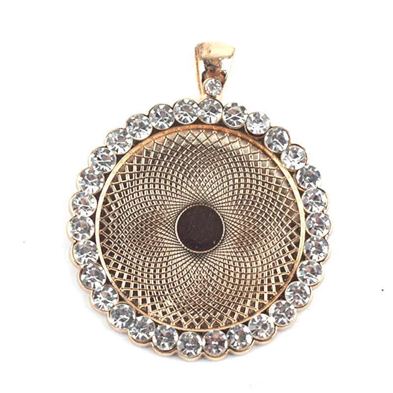 10pcs 30mm Tray Cabochon Bezel Setting Pendant base cabochon Frame