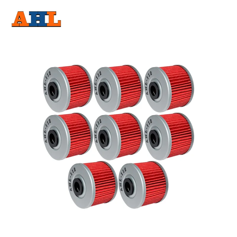 

AHL 8 pcs Motorcycle High Performance Powersports Cartridge Oil Filter for KAWASAKI KX450F KXF450 449 2012-2015