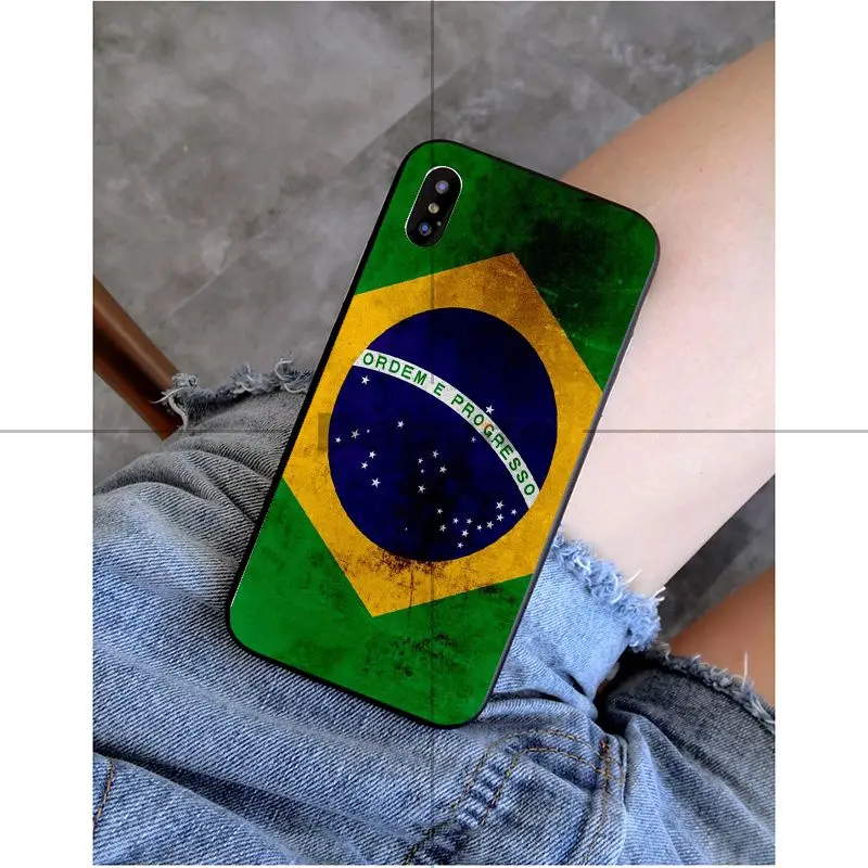 Babaite Бразилия бразильский флаг Роскошный Уникальный Дизайн чехол для телефона iPhone 5 5Sx 6 7 7 plus 8 8 Plus X XS MAX XR - Цвет: A12