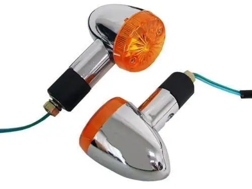 2 Pcs Motorcycle Amber Bullet Blinker Turn Signal Lights For Honda Shadow Rebal Cb Vt Vtx Gl Cruiser huismerk kopen in de aanbieding