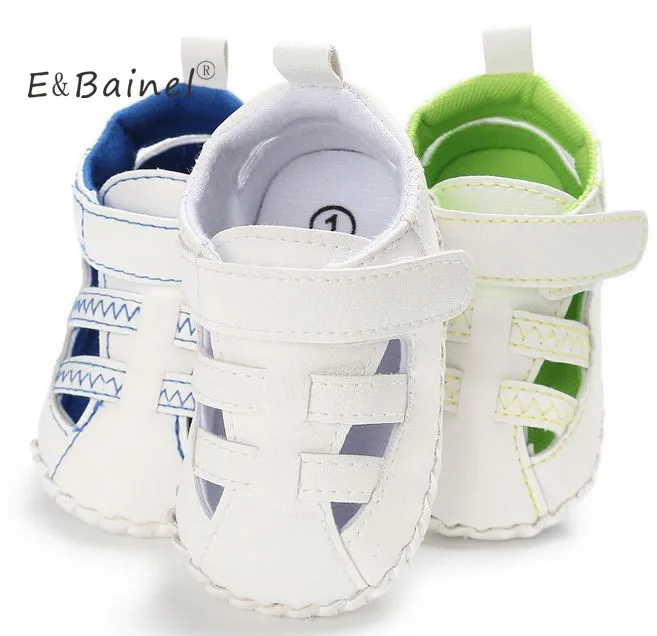 E&bainel Baby Shoes Boys Outdoors Soft Bottom Pu Leather Infant First