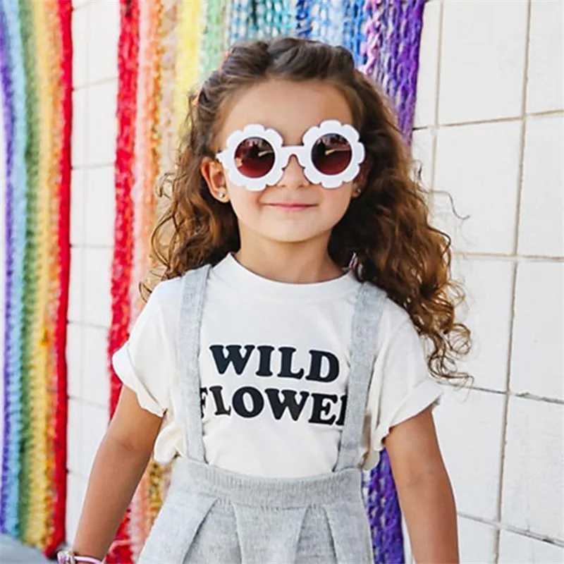 

CURTAIN 2019 Kids Sunglasses Child Sun Glasses Round Flower Gafas Baby Children UV400 Sport Sunglasses Girls Boys Oculos De Sol