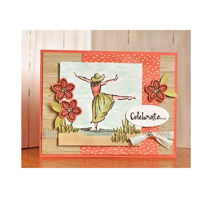 

JC Metal Cutting Dies for Scrapbooking Dies Stencil Dancing Girl Die Cut for Card Making Paper Handmade Album Craft Alinacrafts