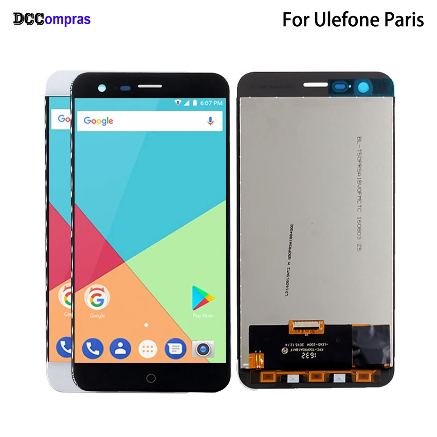 

Original For UleFone Paris LCD Display Touch Screen Digitizer Assembly Repair Parts For Ulefone Paris X Screen LCD Display