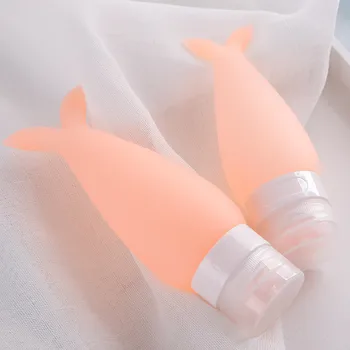 

Candy Color Silicone Mermaid Travel Bottles Cosmetic Shampoo Lotion Container