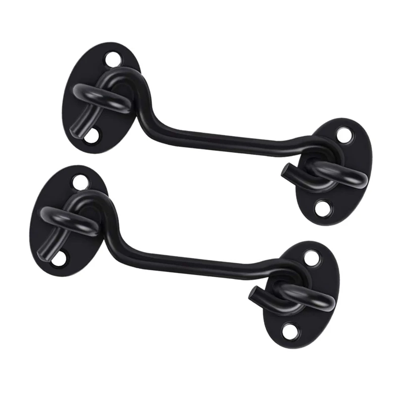 

2Pcs 4-Inch Barn Latch Barn Door Lock Heavy-Duty Solid Thick Stainless Steel Door Latch For Added Security And Privacy Suitabl