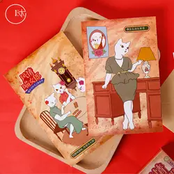 30 шт./лот Kawaii для девочек Детские Носки с рисунком мордочки кошки поздравительная открытка открытки по случаю Дня рождения Подарочная
