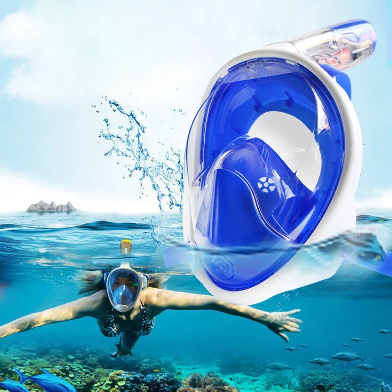 

2019 1 S/LDuikbril Masker Onderwater Anti Fog Volledige Gezicht Snorkelen Masker Vrouwen Men women Snorkel Duikuitrusting