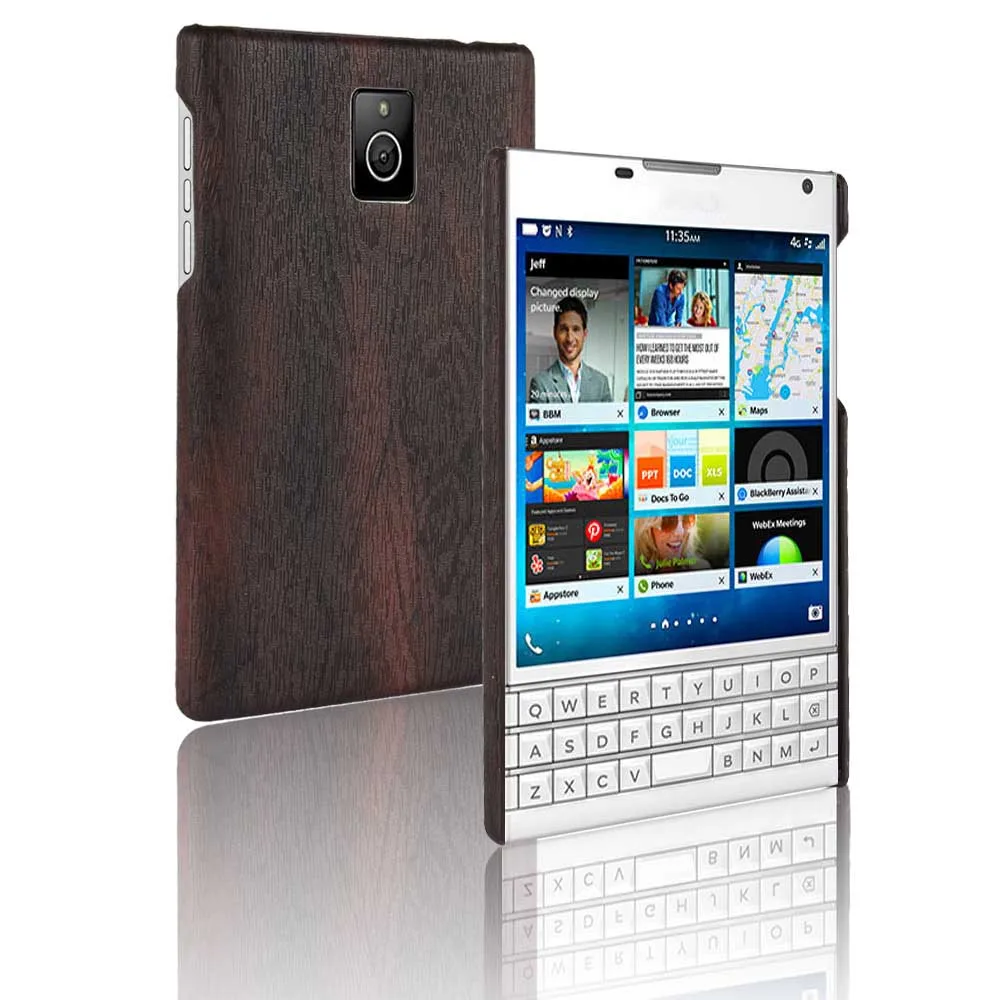 SUBIN New Case For Blackberry Passport Q30 (4.5") Retro wood grain