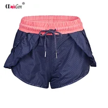 Летние женские спортивные кружевные сетчатые легкие дышащие быстросохнущие спортивные шорты для бега