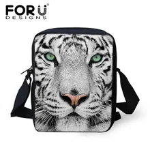 FORUDESIGNS/ Маленькая мужская сумка через плечо с животным принтом, мужские крутые мини сумки через плечо, повседневные дизайнерские сумки на плечо для мужчин