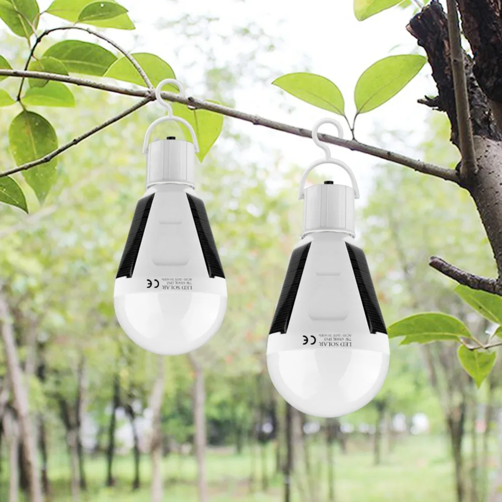 

Outdoor Solar Portable Lantern Camping LED Bulb Solar battery Motion Sensor lamp Rechargeable Charge Night Emergency Tent light