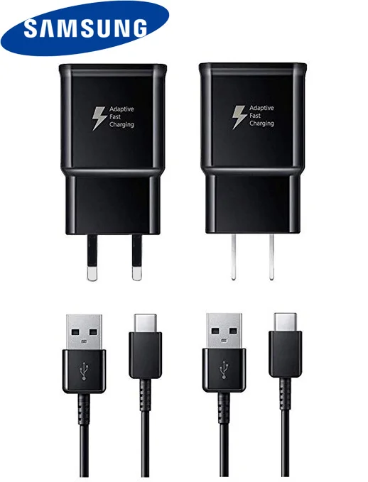

samsung galaxy s8 fast charger orignal usb type-c cable 9v 1.67a quick Afc wall charge power adapter For S9 S9 plus note 7 8