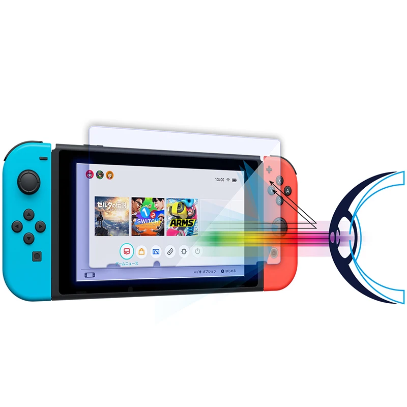 Suntaiho Screen Protector for Nintend Switch 9H Anti Blue Light Tempered Glass for Nintendo Switch Ultra Protective Glass Film Suntaiho Screen Protector for Nintend Switch 9H Anti Blue Light Tempered Glass for Nintendo Switch Ultra Protective Glass Film