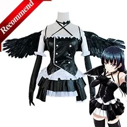 ROLECOS-Anime-Love-Live-Sunshine-Aqours-Demon-Evil-Tsushima-Yoshiko-Black-Leather-Cosplay-Costume-Top-Skirt