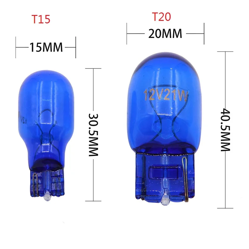 2 шт./лот T20 7443 7440 12 в 16 Вт ксенон 501 боковой светильник Автомобильная галогеновая лампа предупреждающий светильник Авто натуральное стекло синий супер белый 5000K