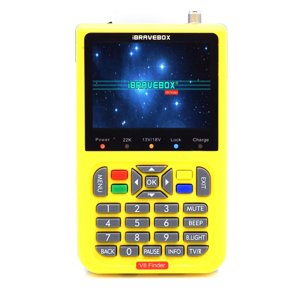 

DVB-S2 V8 Finder HD Digital Satellite Finder Meter Full 1080P FTA 3.5 inch LCD Display SatFinder
