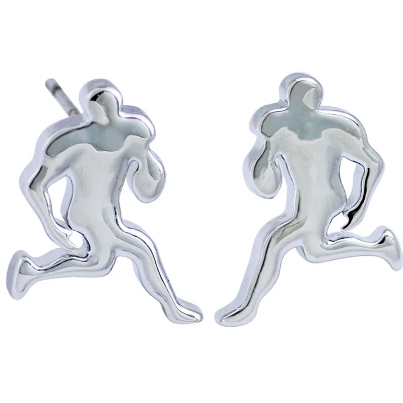 Football Sports Stainless Steel Earrings For Women Men Figure American Football Player Team