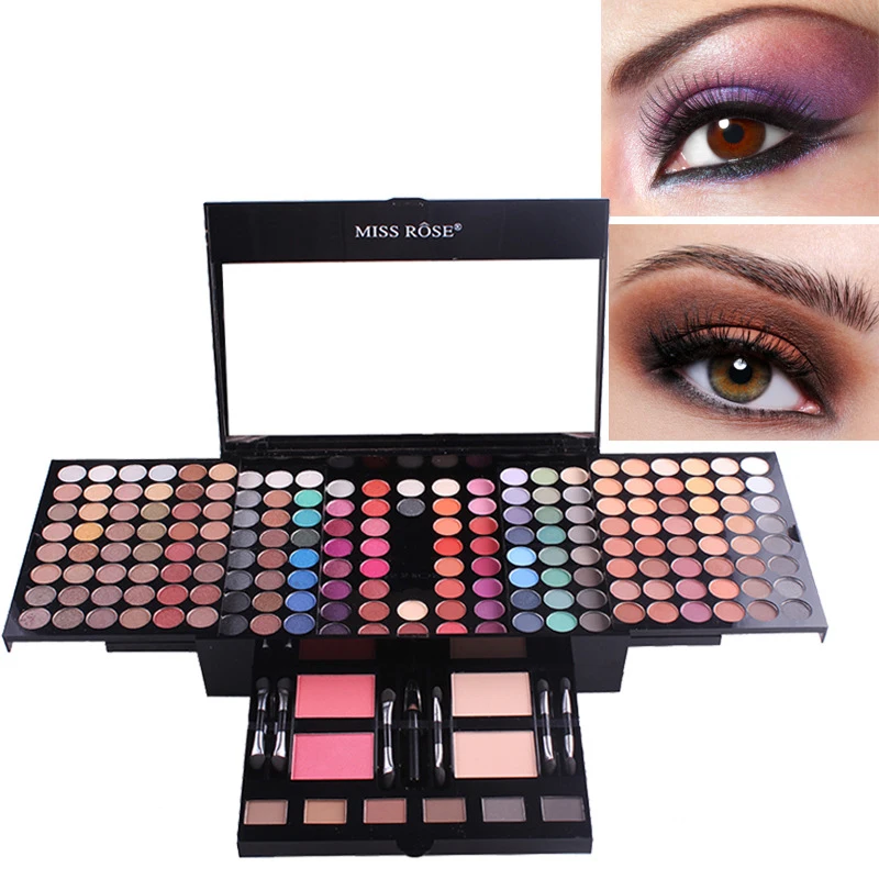 

180 colors eyeshadow palette case set makeup of eye shadow matte shimmer Piano box Blush powder bronzer blockbuster