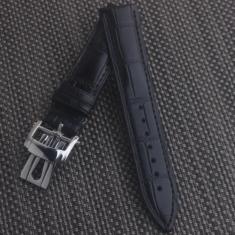 Ремешок для часов из натуральной кожи черного и коричневого цвета, подходит для часов PATEK philpe, шпильки и инструмент+ застежка, 20 мм, 21 мм, 22 мм