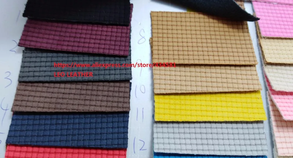 Тисненая ткачество, зерно-пледы Синтетическая кожа ткань для DIY Изготовление аксессуаров сумки обувь банты и так далее P1543