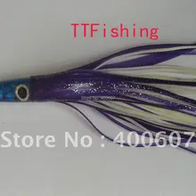 9," фиолетовый и светло-желтый, двух Слои юбка с завышенной талией, speedtrolling lurefor ловля тунца Наслаждайтесь розничной торговлей удобство при цена оптовой продажи