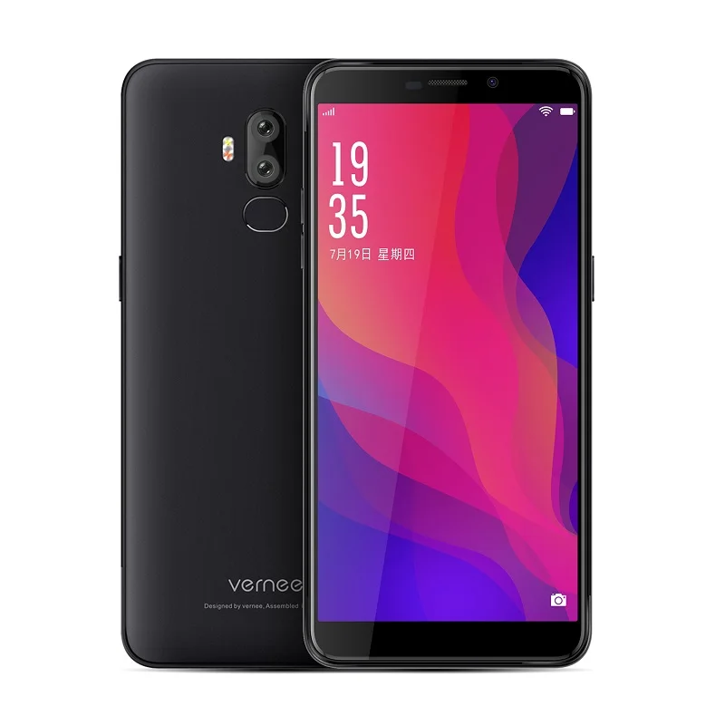 Смартфон Vernee X2, 3 ГБ ОЗУ, 32 Гб ПЗУ, две sim-карты, 6350 мА/ч, 6,0 дюйма, Face ID, 4G LTE, Android 9,0, мобильный телефон - Цвет: Black