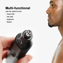 Бороды бритва с насадками триммер для волос удаление волос на лице инструмент Электрический триммер Перезаряжаемые для удаления волос с лица брови волосы инструмент для бритья