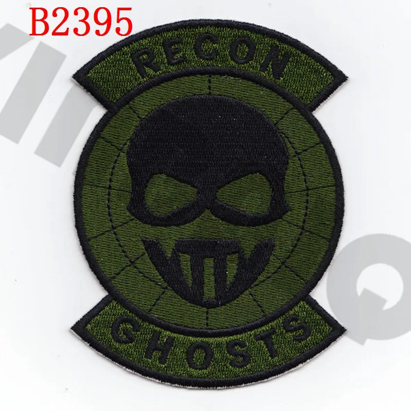 Вышивка патч NSWDG DEVGRU Seal Team 6 Ghosts Recon боевой дух тактический военный - Цвет: B2395 Green