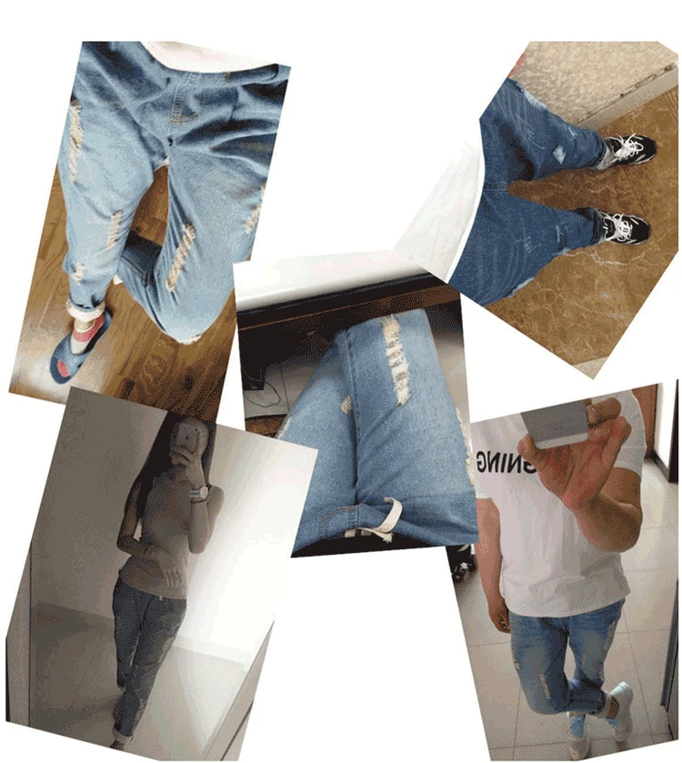 Плюс Размеры 5XL 2018 джинсы-бойфренды Для женщин середине талии прямые брюки женские рваные свободные женские джинсовые брюки ковбойские
