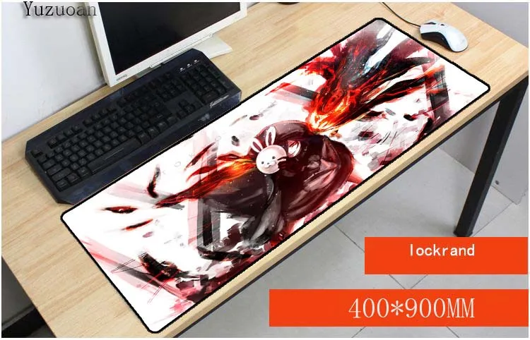 

Yuzuoan Tokyo Ghoul Anime 80x30 pad to mouse Computer Large Lock Edge Mouse pad Gaming padmouse gamer to laptop large Table Mat