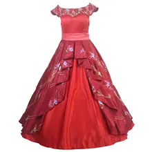 Adulto rojo cosplay princesa dress de elena elena elena de avalor adulto vestido de bola prom dress costume
