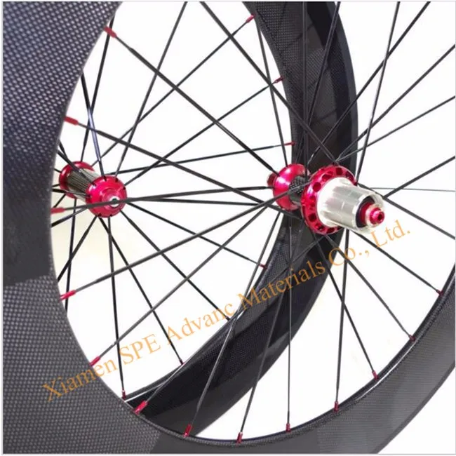 Ceramic bearing hub powerway R36 carbon fiber wheels 88mm clincher or tubular U shape