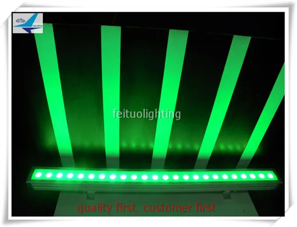 

12/lot outdoor stage lights 24x3w rgb 3 in 1 led exterior wall washer dmx building lights
