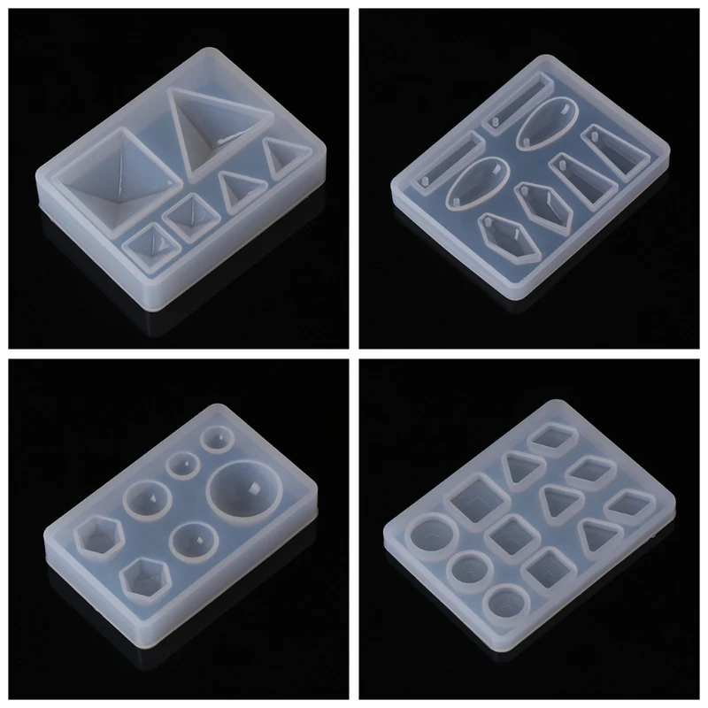 

Silicone Mold DIY Geometric Triangle Mirror Craft Jewelry Making Decorative Cake