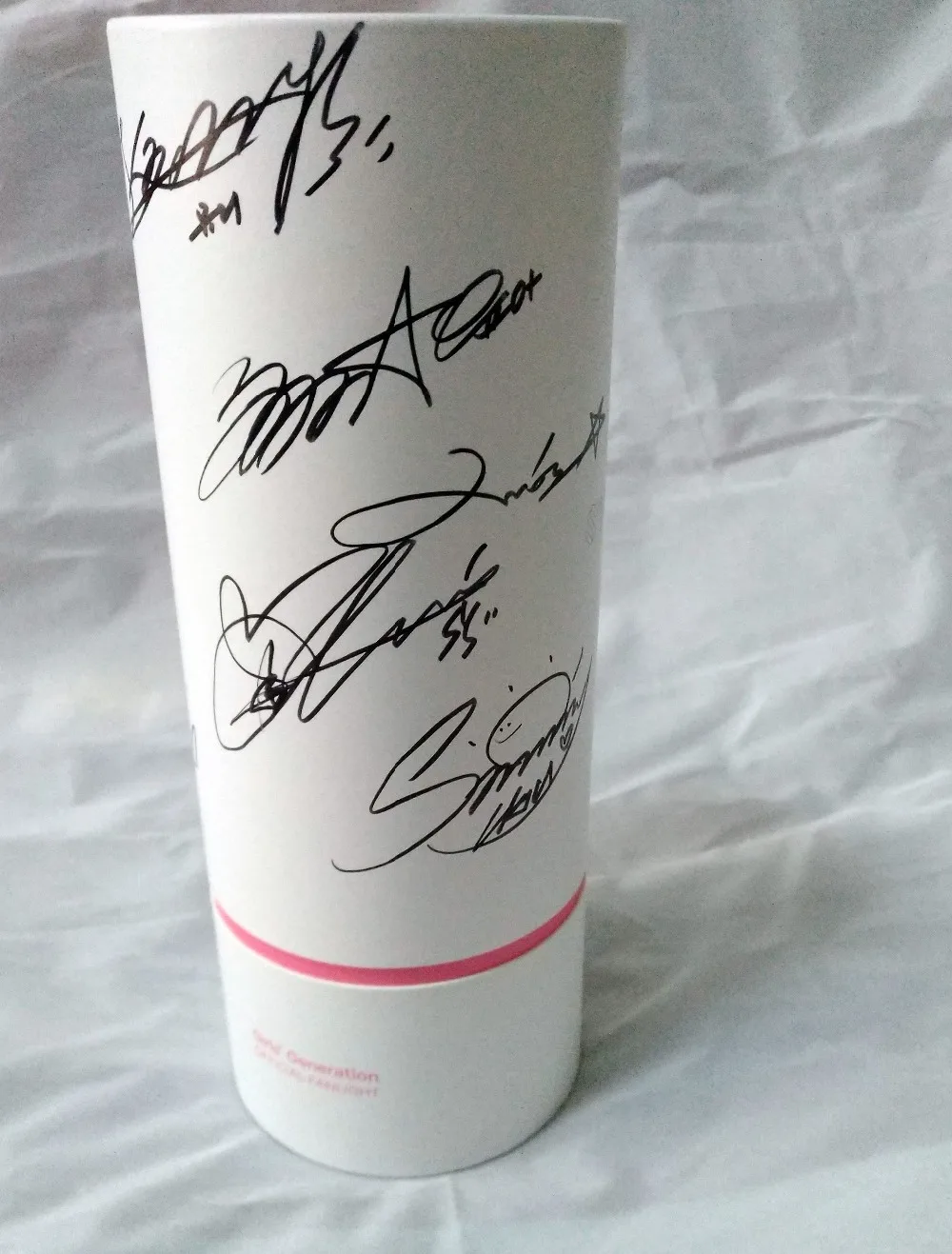Ручной подписанный SNSD автографный светильник K-POP ограниченная версия 012019