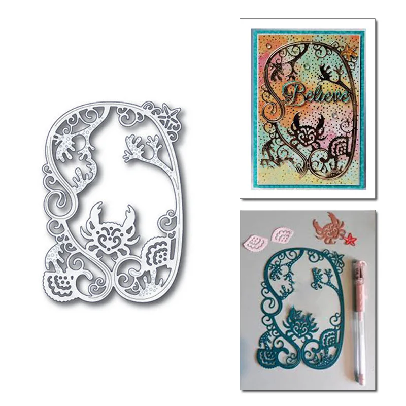 

Eastshape Background Dies Metal Cutting Dies New 2019 Marine Life for Craft Dies Scrapbooking Album Embossing DieCut Card Making