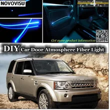 Novovisu для Land Rover LR Discovery подкладке окружающий свет атмосферу волоконные оптические фары внутри дверь Панель освещения