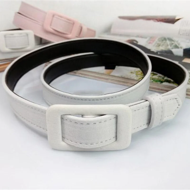 Женский однотонный ремень 102x2 см 200 405|thin belt|belt blackdress belt |