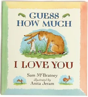 

Free Shipping educational children english picture book for baby and small children guess how much i love you
