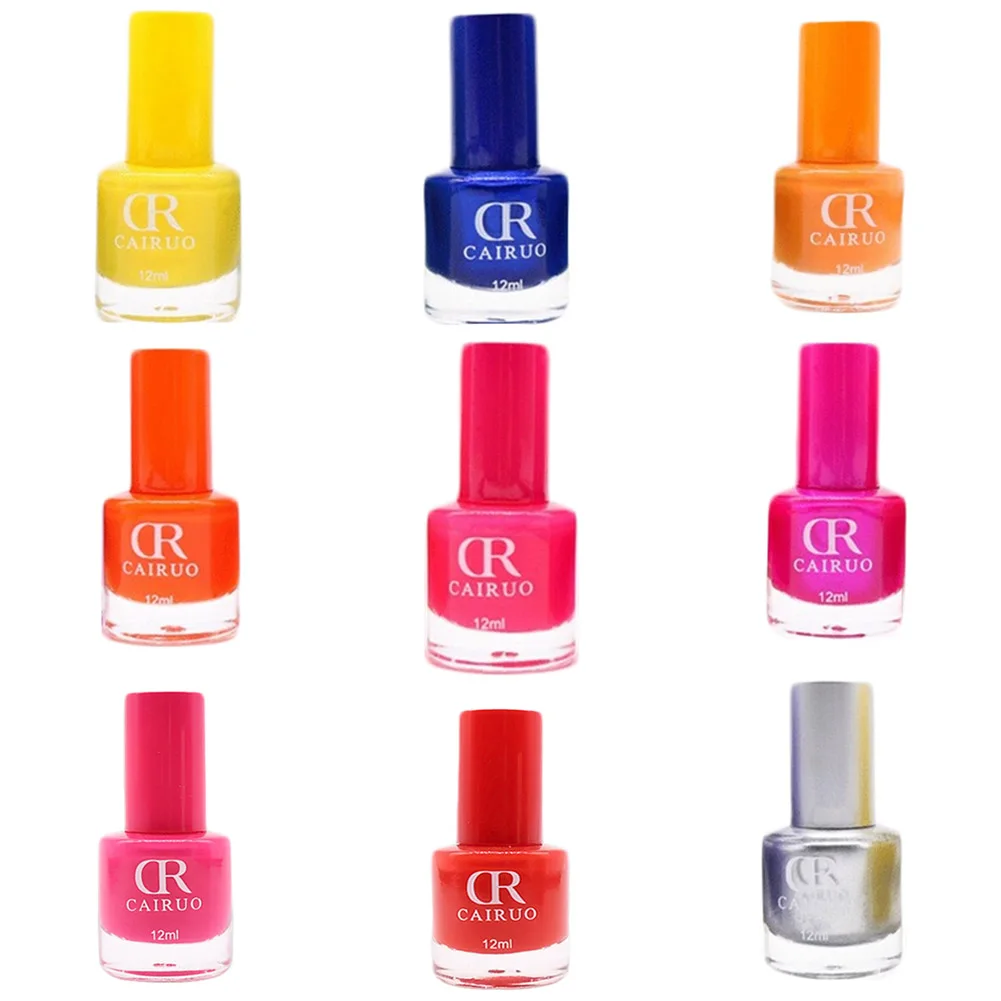 

Colorful 1Bottle 12ml Nail Stamping Polish Nail Art Stamp Plate Printing Polish Candy Colors Nail Art Varnish