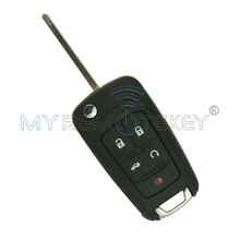 NEW Flip Remote Key Fob 5 Button 315Mhz Keyless Entry for Chevrolet Camaro Cruze Sonic OHT01060512 remtekey Car Accessories