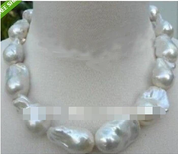 

Free shipping >>@ 1711 28MM NATURl AUSTRALIA SOUTH SEA GENUINE WHITE NUCLEAR PEARL NECKLACE